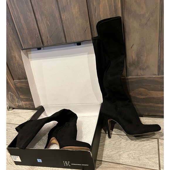 INC International Concepts Shoes - Inc Tacy black suede boots